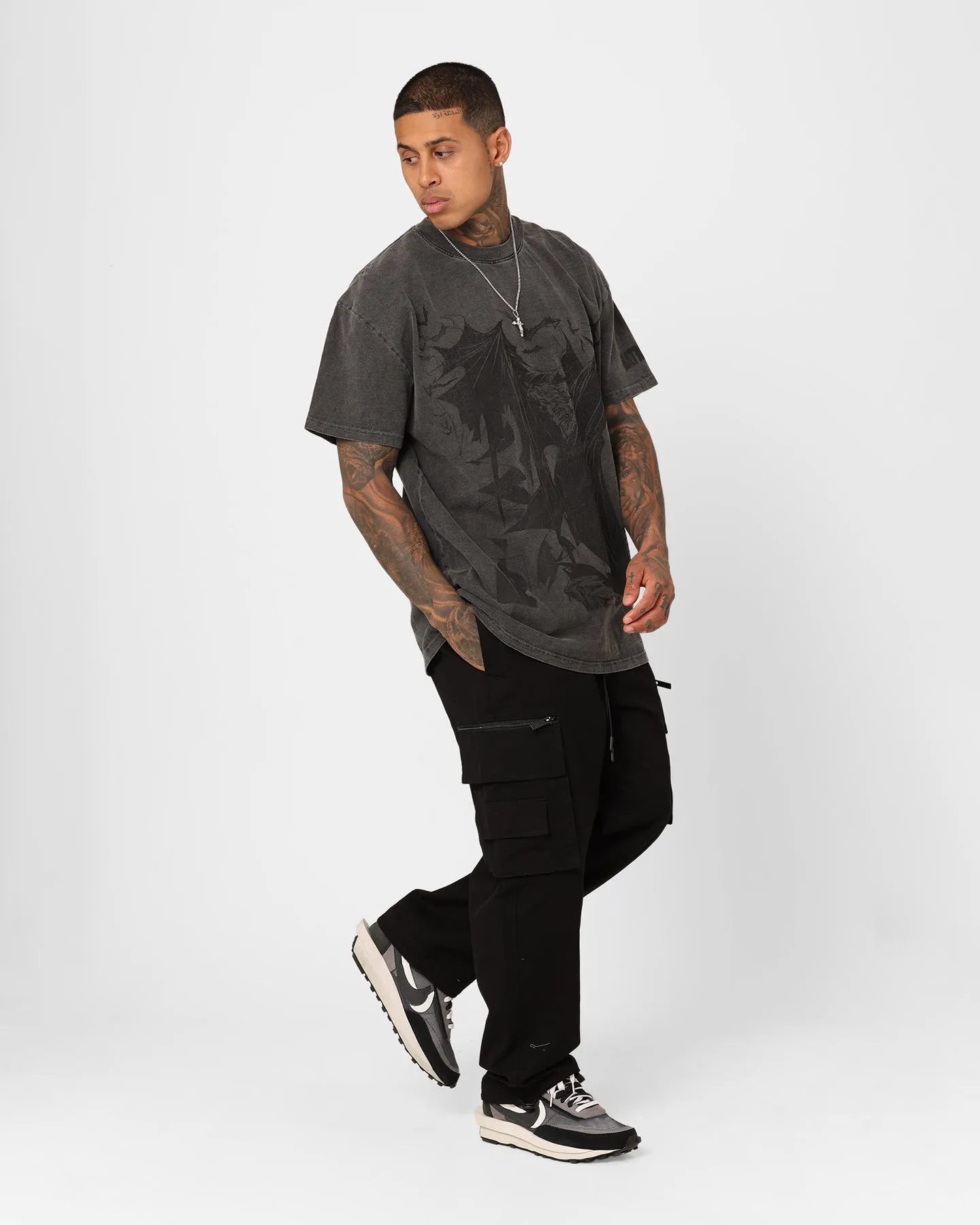 Goat Crew X DC Batman Issue #423 Noir Heavyweight Vintage T-Shirt Black Wash Weekend Wardrobe Indoor clothing