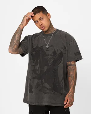Organic Cotton Construction Goat Crew X DC Batman Issue #423 Noir Heavyweight Vintage T-Shirt Black Wash