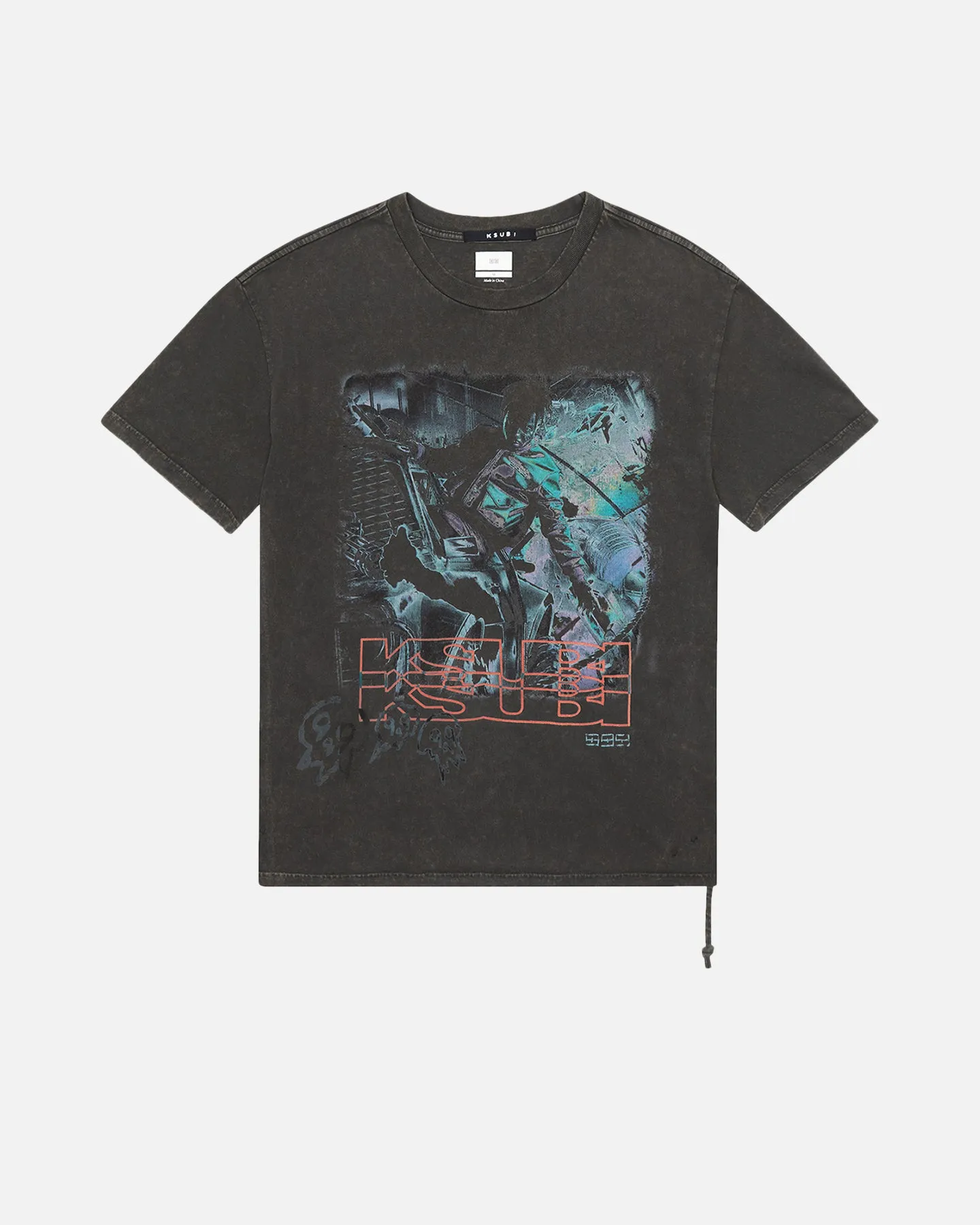 Ksubi X Juice Wrld Super Juice Biggie T-Shirt Black insulated