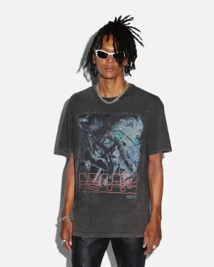 Ksubi X Juice Wrld Super Juice Biggie T-Shirt Black Minimal Comfort Wear Heather Jersey Material
