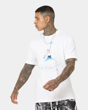 Smooth Seam Technology Casual Chic Look Jordan Brand Graphic T-Shirt White