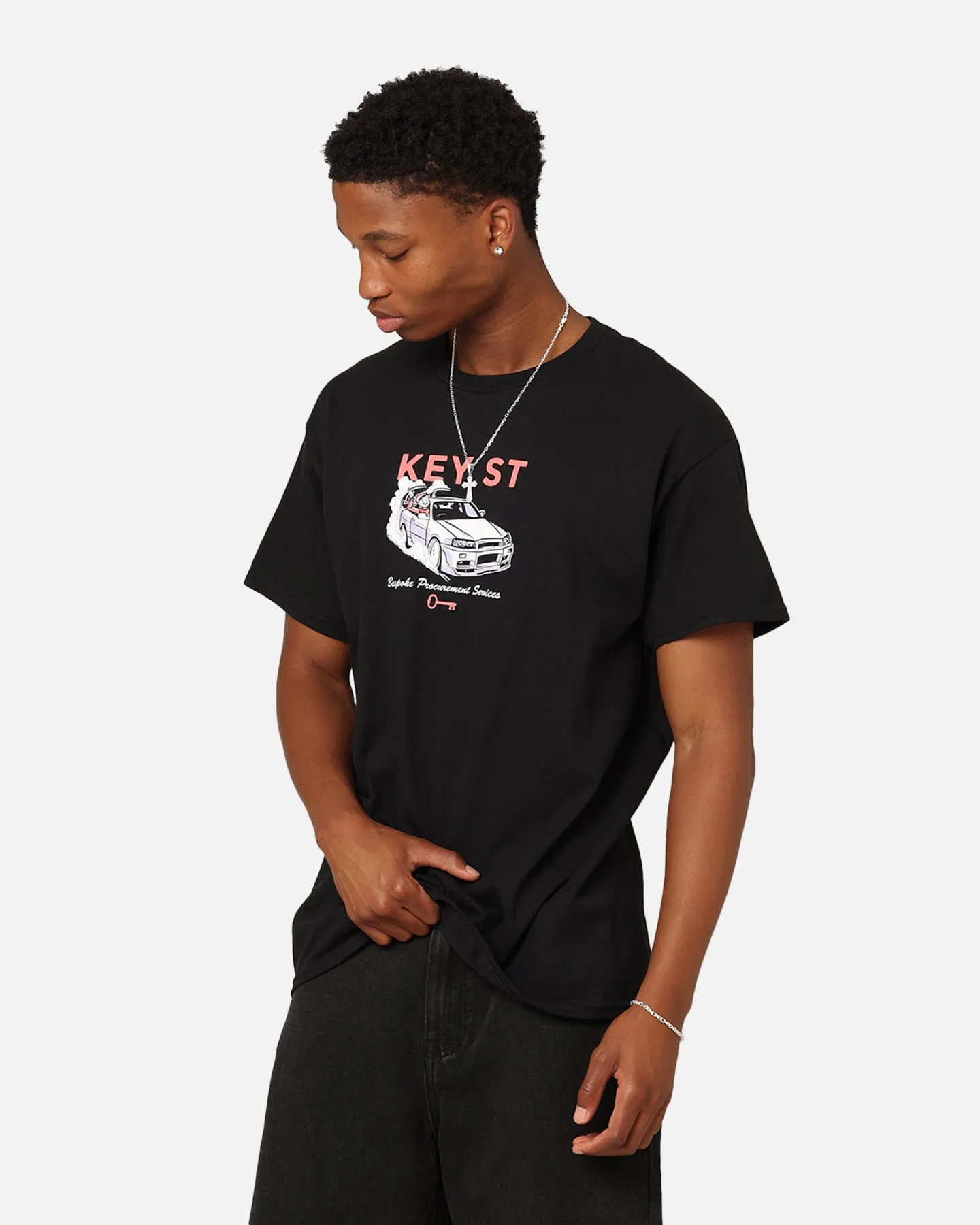 hiking clothes Key Street Bespoke T-Shirt Black