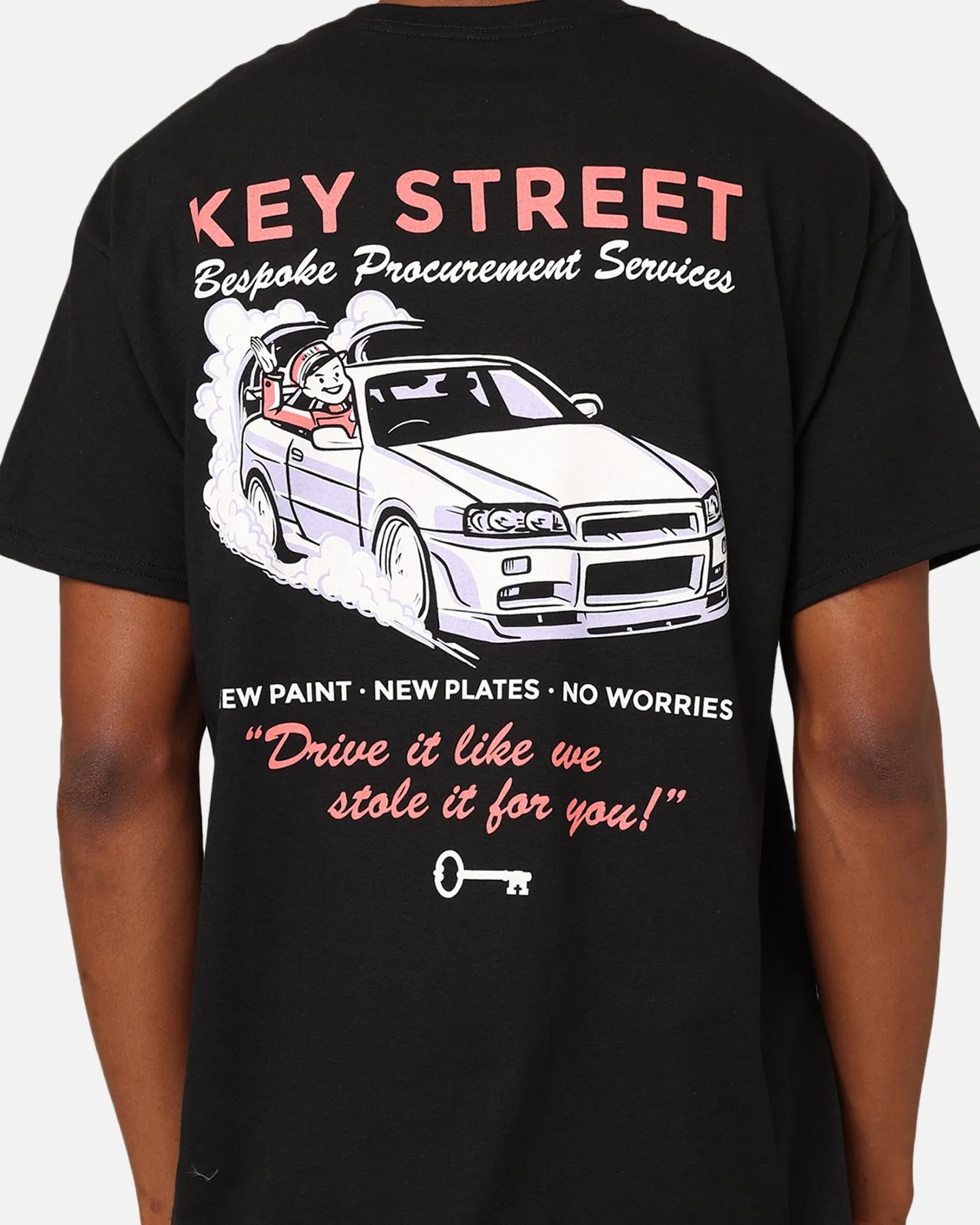 Key Street Bespoke T-Shirt Black Chill Vibes