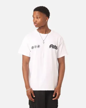 Chic Casual Wear Rats Get Fat Drain Gang T-Shirt White