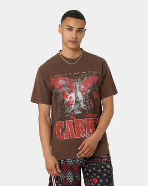 Carr?? Autumn Vintage T-Shirt Washed Brown All-Purpose Comfort