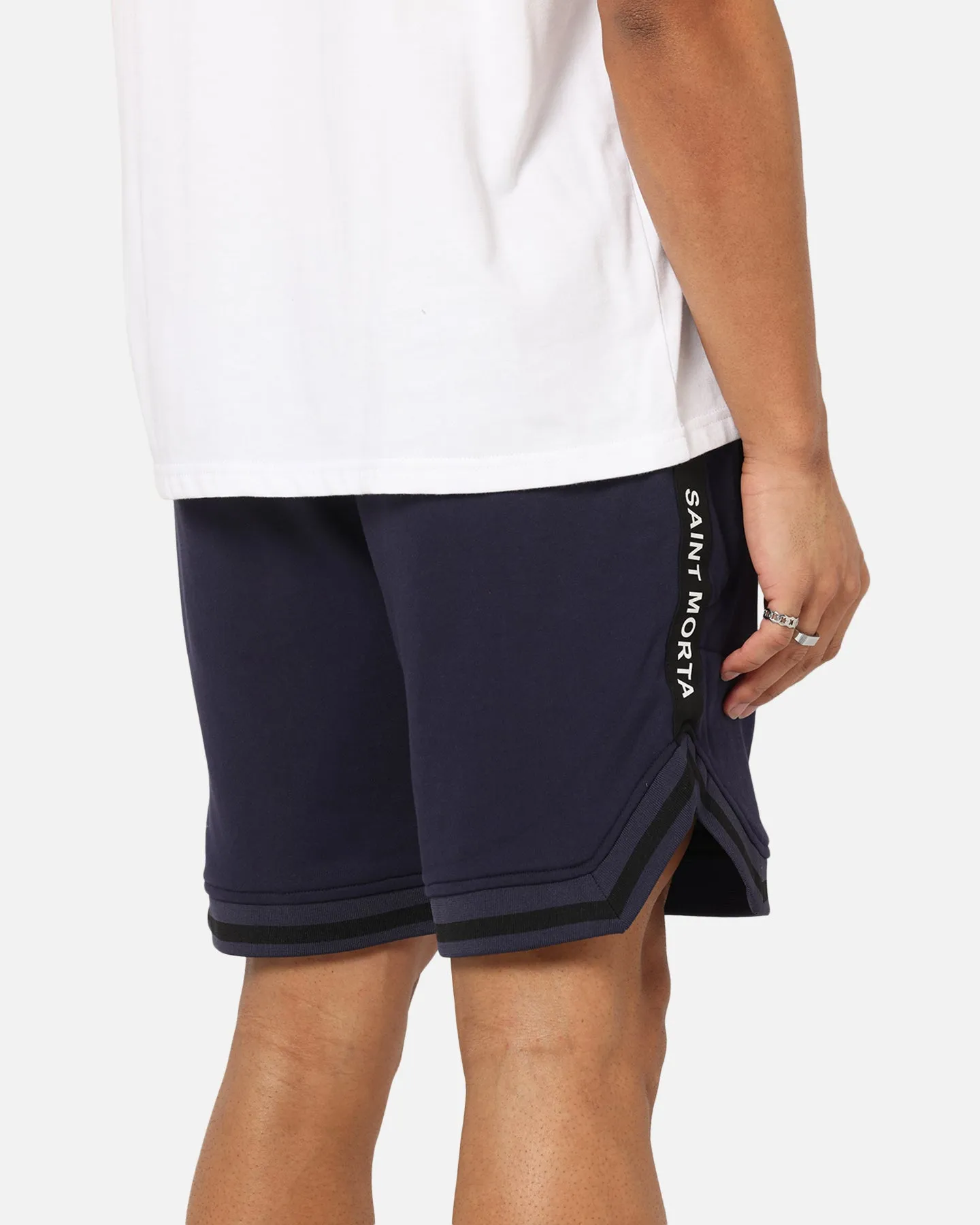 Saint Morta Icon X Fleece Short Indigo Sleek Fit
