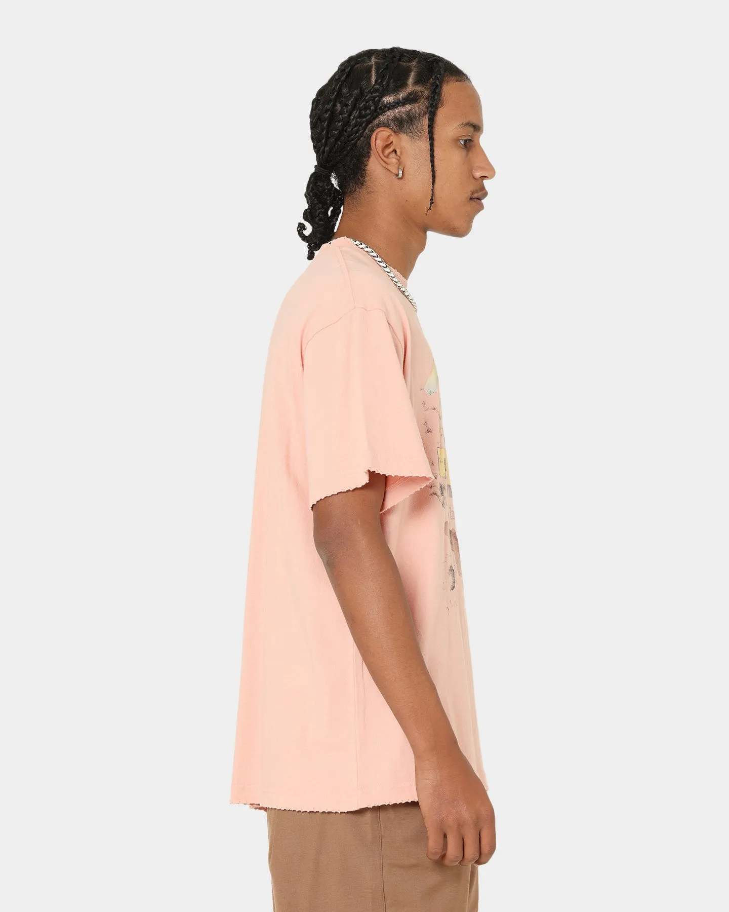 Kids playfulness Honor The Gift Palms T-Shirt Peach