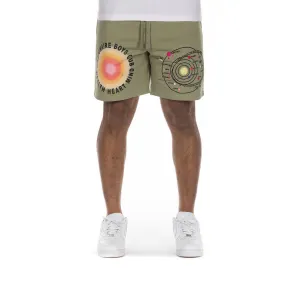 Sharp Edge Billionaire Boys Club BB Aura Shorts (Oil Green)