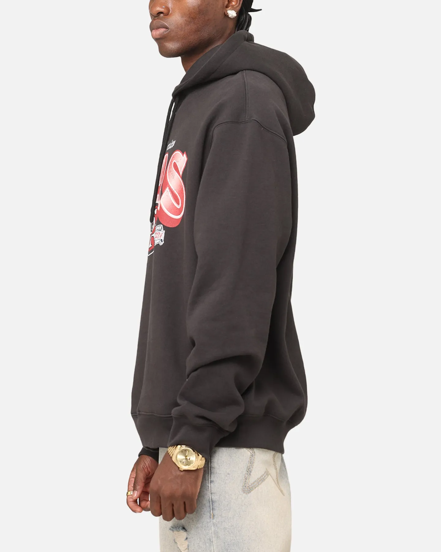 crew neck Brushed Fleece Mitchell & Ness San Francisco 49ers Arch Hoodie Faded Black