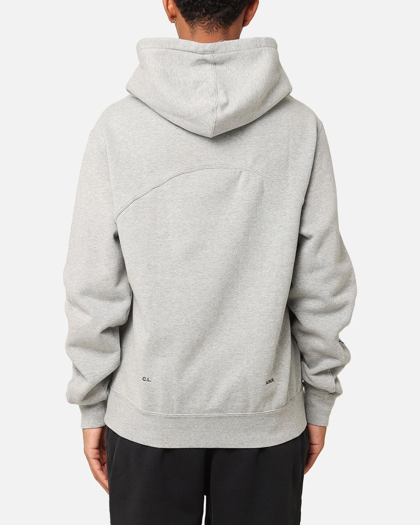 Extended Back Length Lynx like Nike Nocta Fleece Hoodie Dark Grey Heather