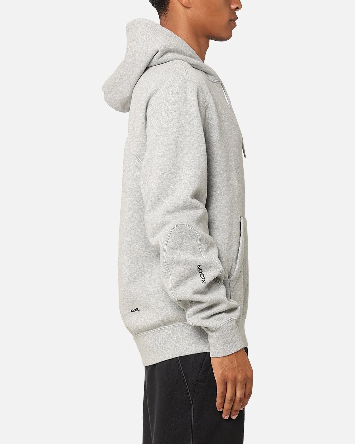 Nike Nocta Fleece Hoodie Dark Grey Heather Logo Detail Australian style