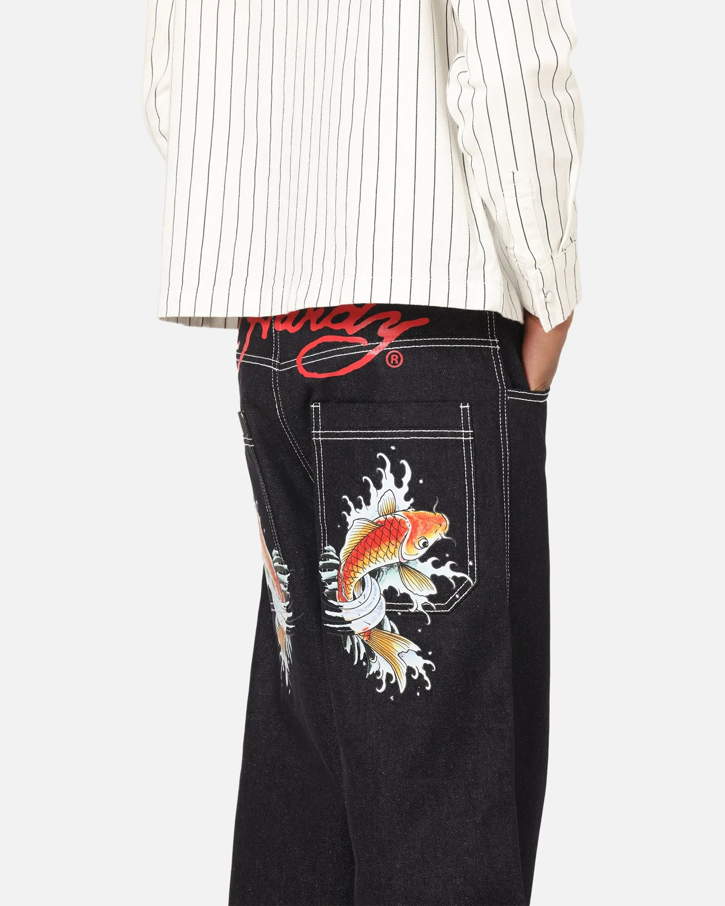 Ed Hardy Koi Jeans Indigo Sleek Style