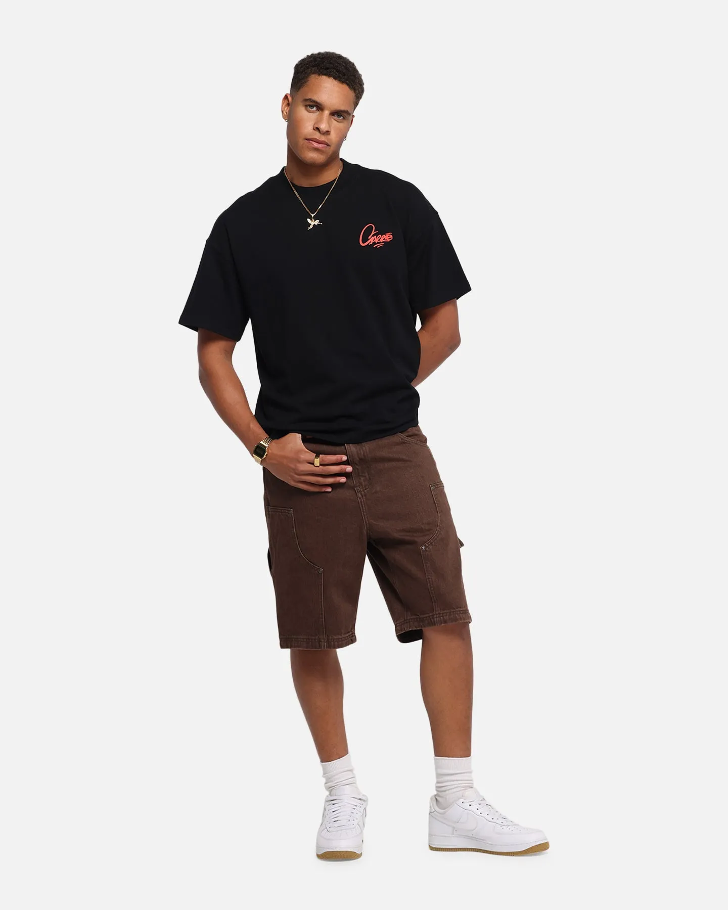Carre Weatherwear Carpenter Jorts Dark Brown Compact Pack