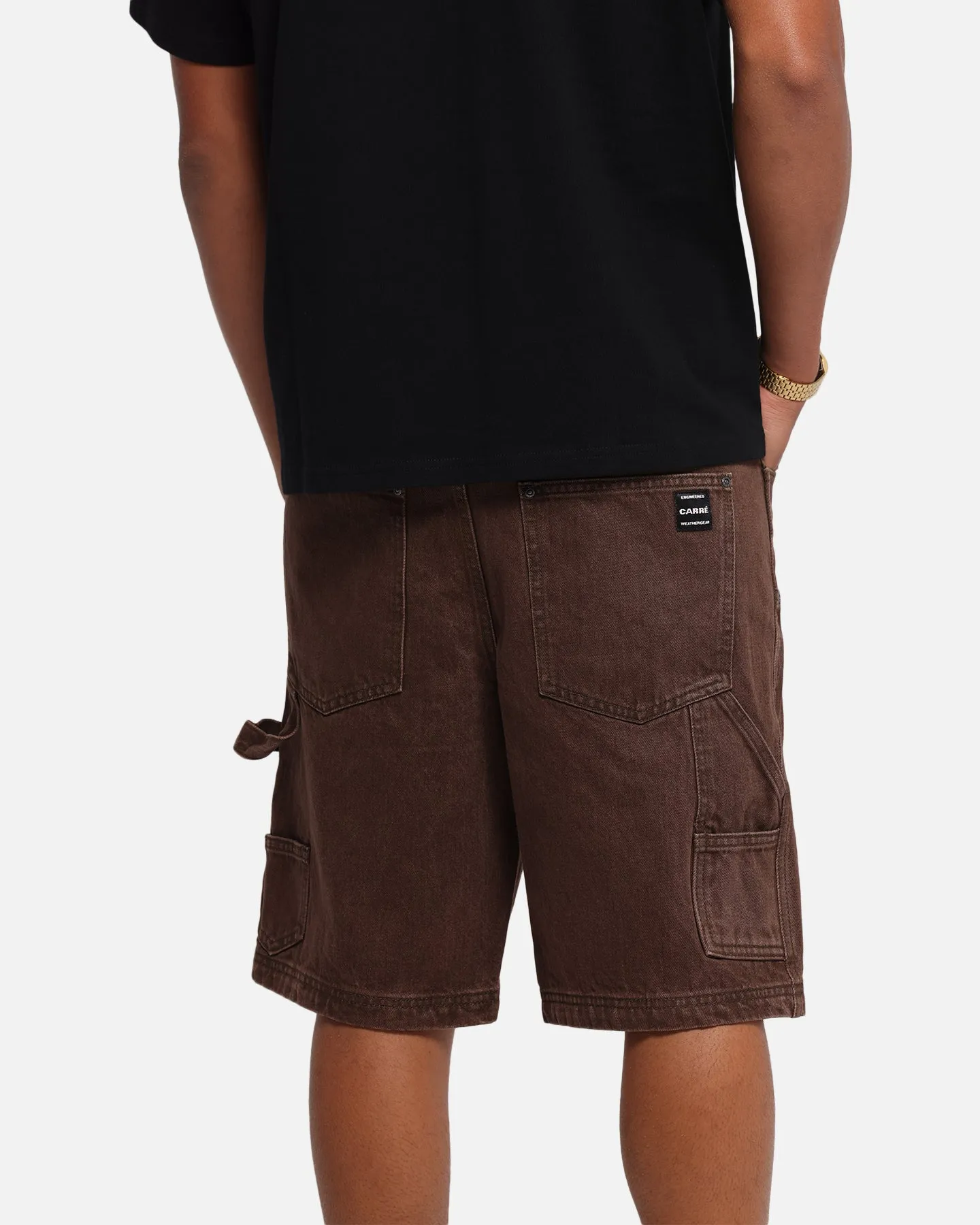 Carre Weatherwear Carpenter Jorts Dark Brown Lightweight Layer