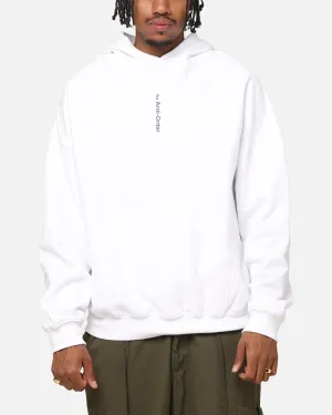 The Anti Order Process Boxy Hoodie White informal gathering Reinforced Hem