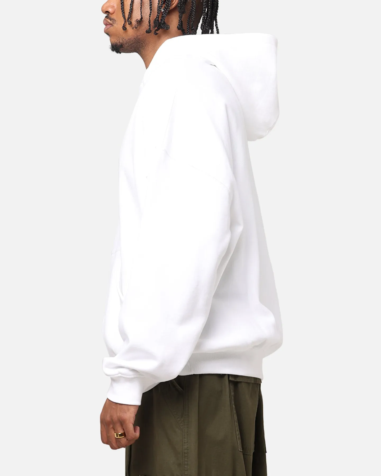 Suburban style The Anti Order Process Boxy Hoodie White