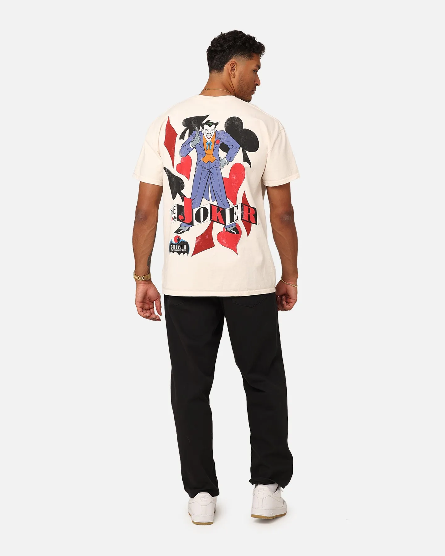 Travel Outfit American Thrift X DC Batman The Joker 93 Heavyweight Vintage T-Shirt Off White