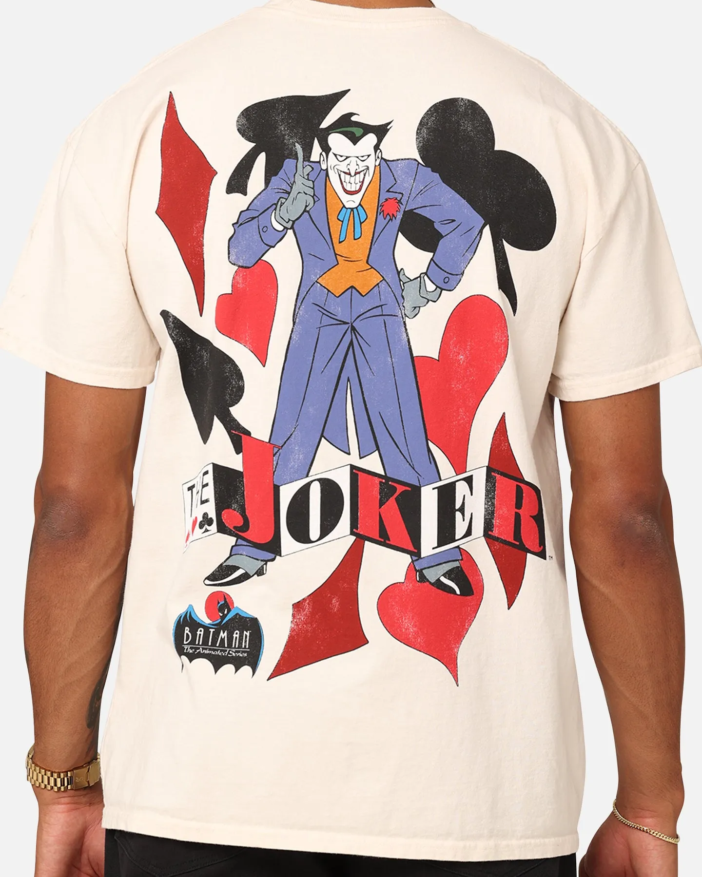 Washable fabric American Thrift X DC Batman The Joker 93 Heavyweight Vintage T-Shirt Off White