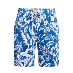 Loose Fit Durable Reinforcements Polo Ralph Lauren 8.5 Inch Tropical Floral Spa Terry Short (Monotone Tropical)