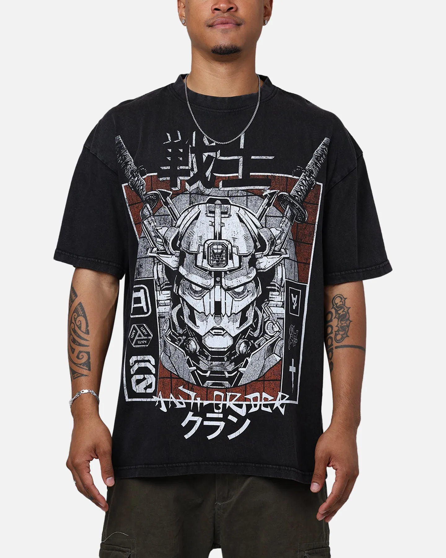 The Anti Order Warrior Clan T-Shirt Black Wash Lightweight Fashion Comfortable and stylish