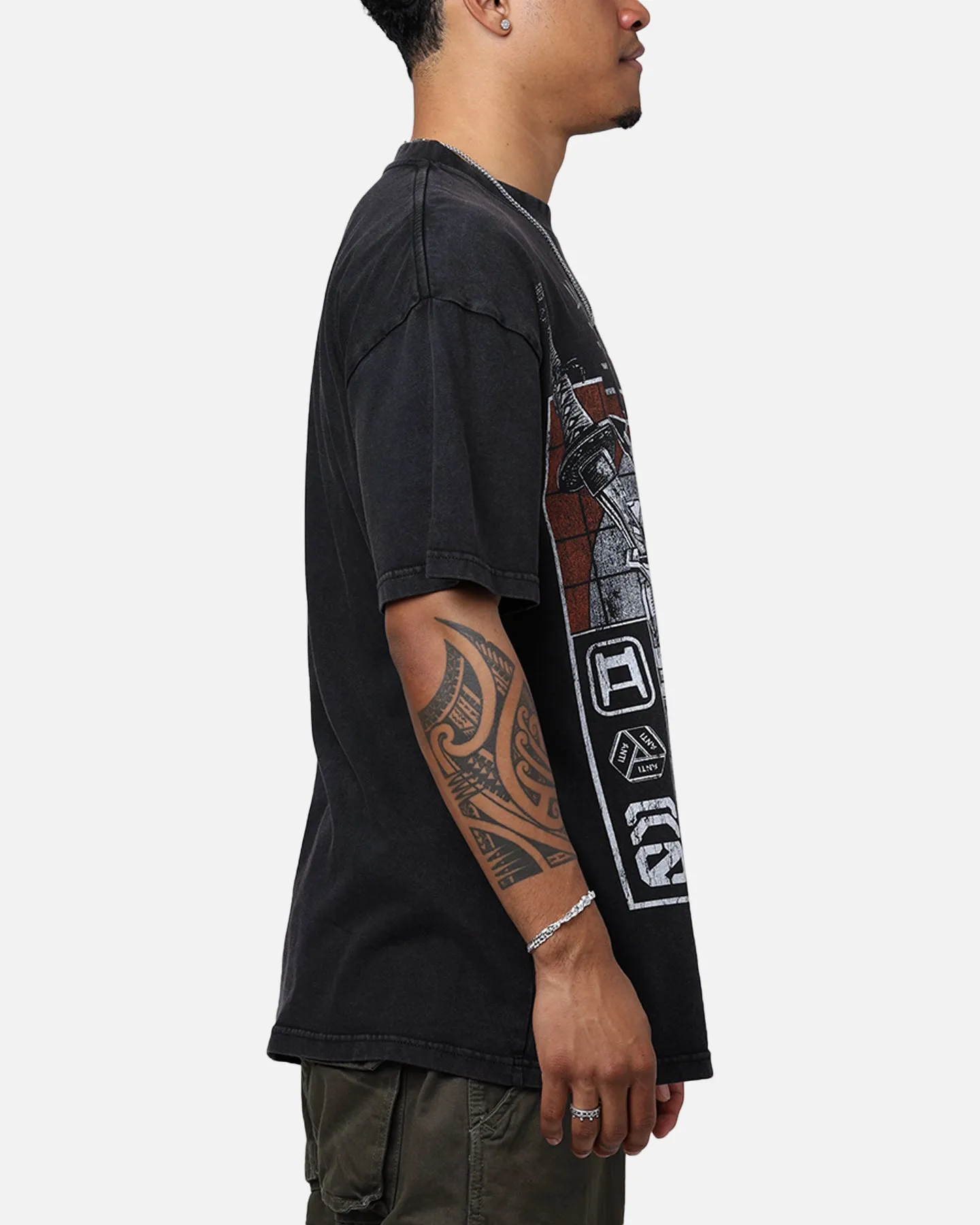 The Anti Order Warrior Clan T-Shirt Black Wash Pre Shrunk Cotton