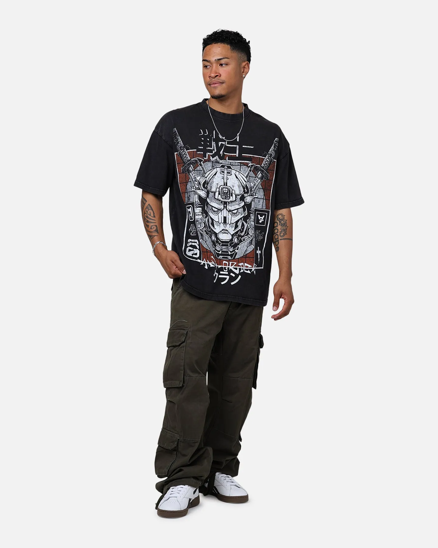 Relaxed Wearable Holiday Outfit Style The Anti Order Warrior Clan T-Shirt Black Wash
