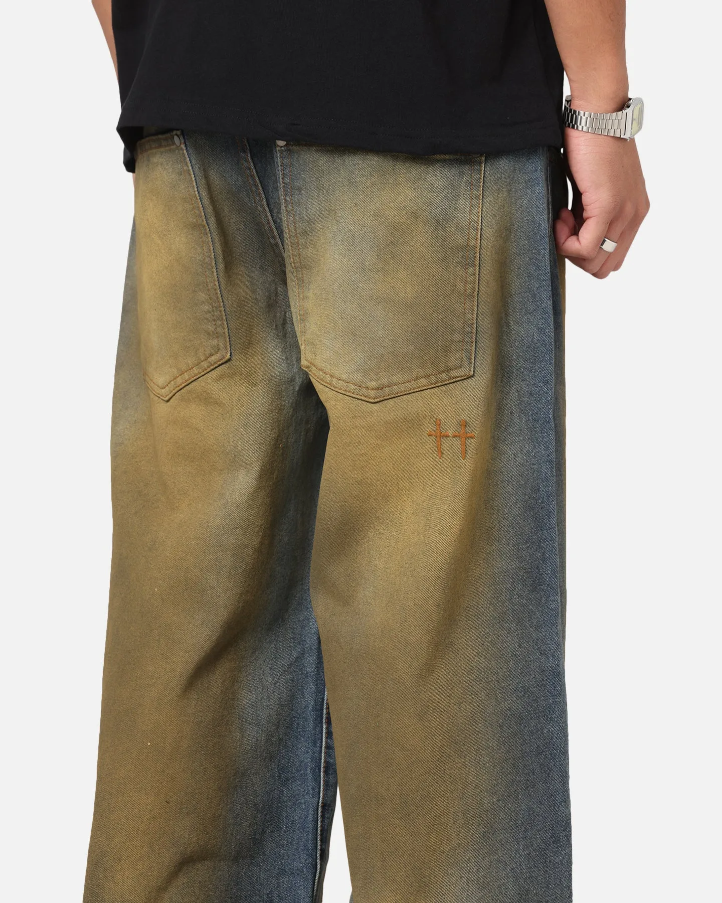 Saint Morta Amplus Jeans Dirty Indigo Padded hips Flexible Performance Wear