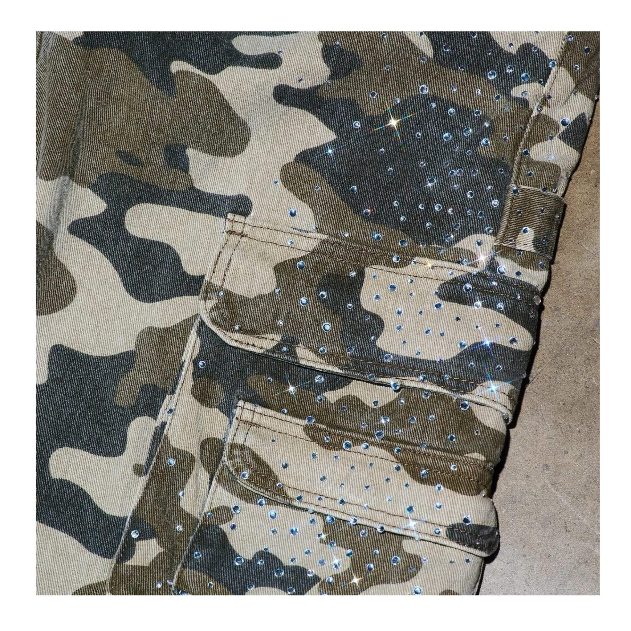 DUAA ''CREATIVE'' GREEN CAMO CARGO ComfortStretch Soft Inner Lining