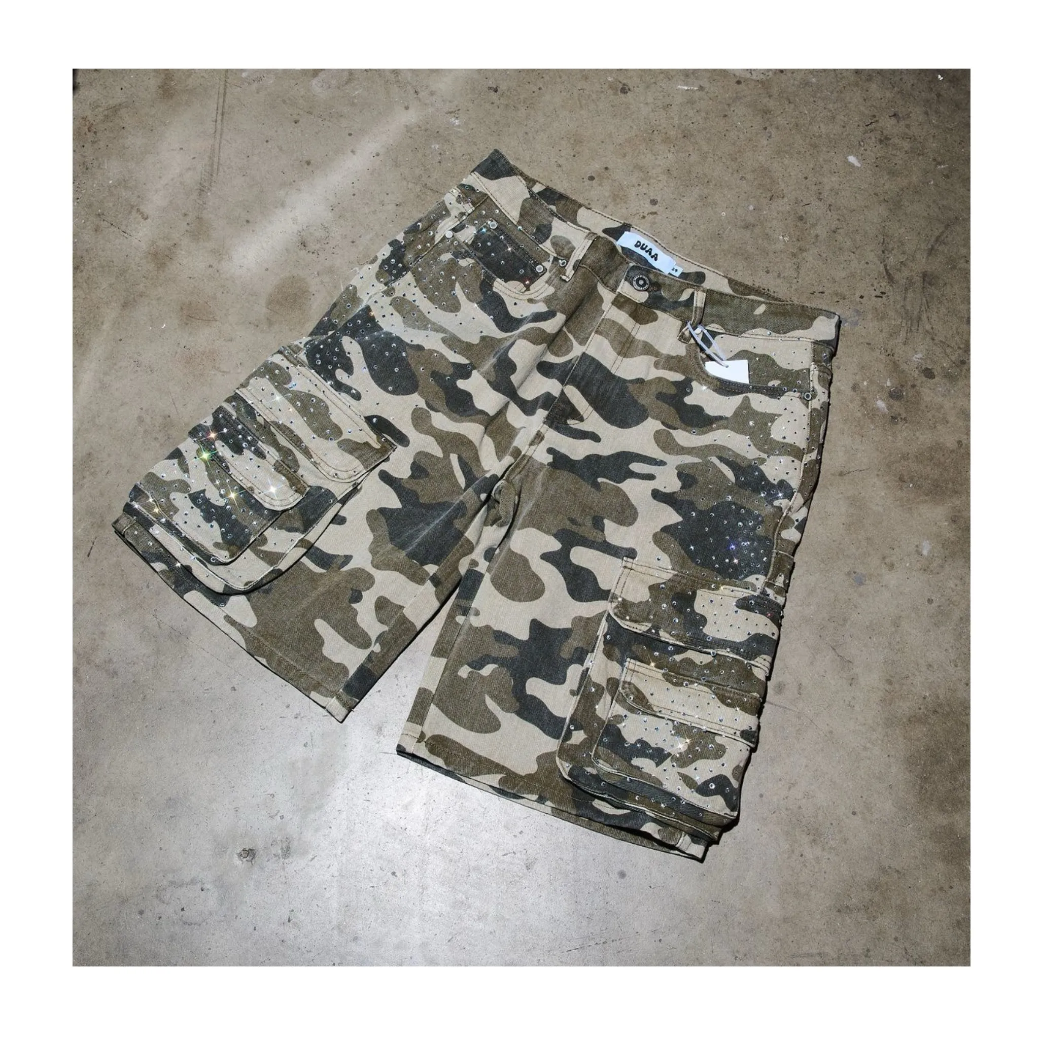 Strong Denim SmoothInnerLining DUAA ''CREATIVE'' GREEN CAMO CARGO