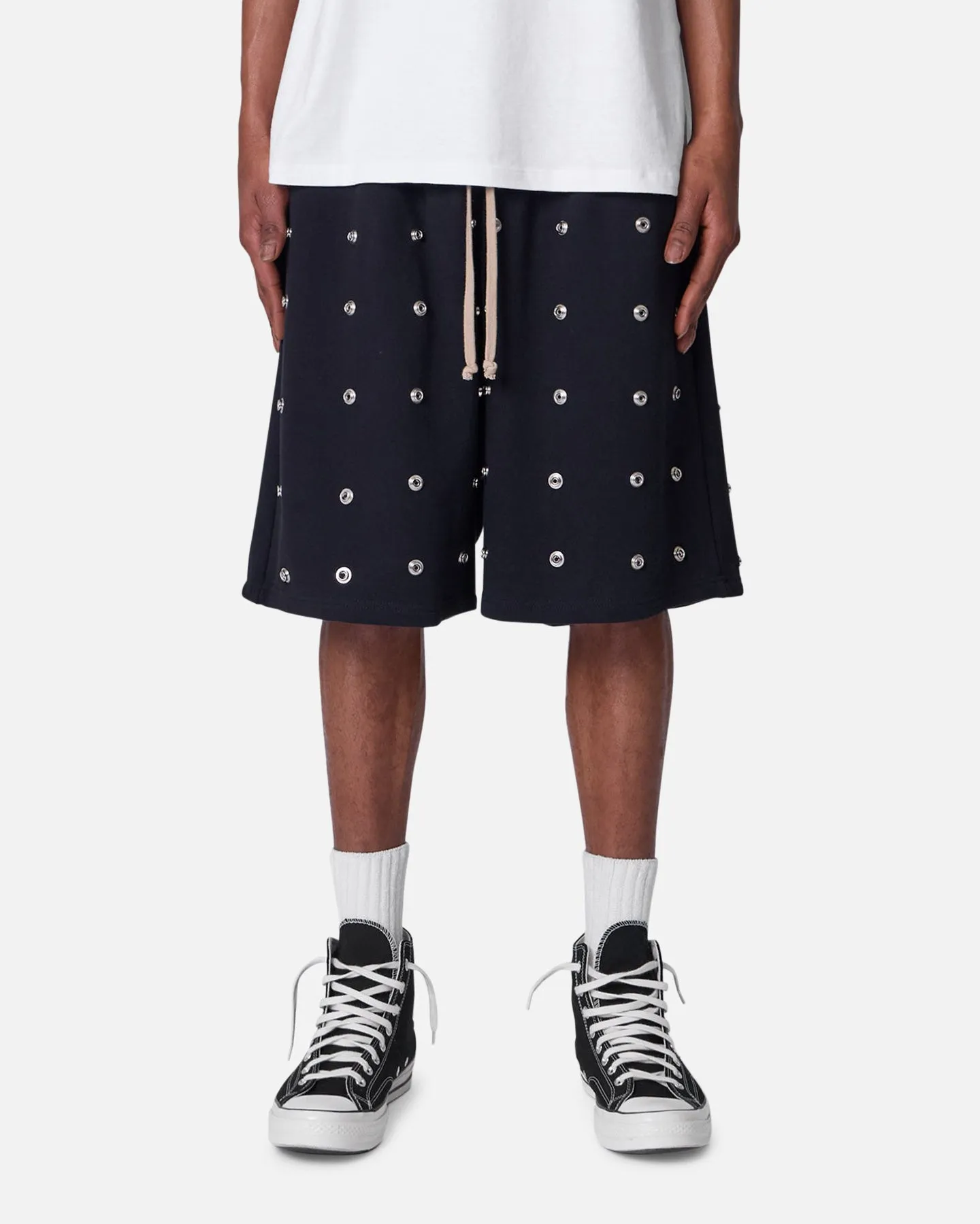 MNML All Over Button Shorts Black TearResistantBuild
