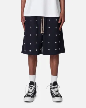 MNML All Over Button Shorts Black TearResistantBuild