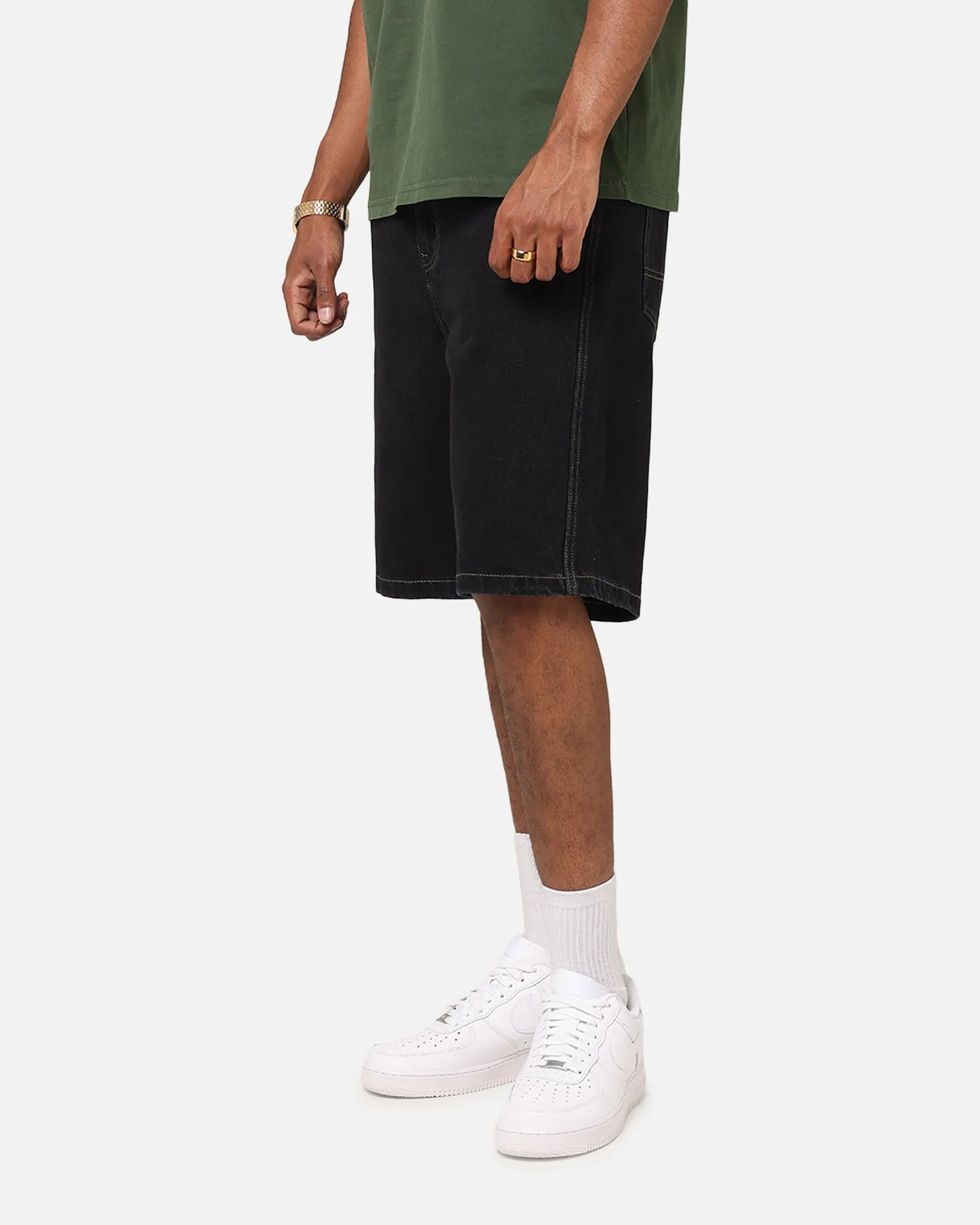Golf shorts S Double Denim Standard Shorts Black Wash
