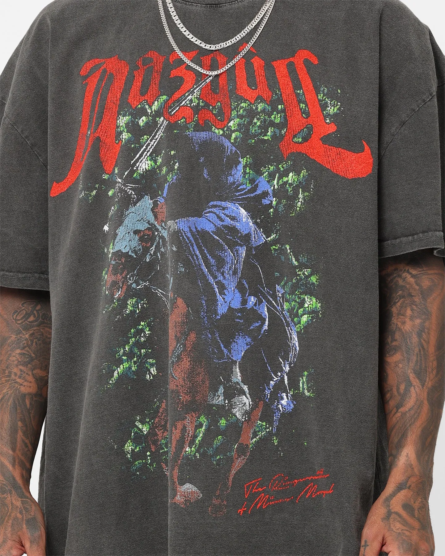 Comfort and style American Thrift X The Lord Of The Rings Nazgul Heavyweight Vintage T-Shirt Black Wash