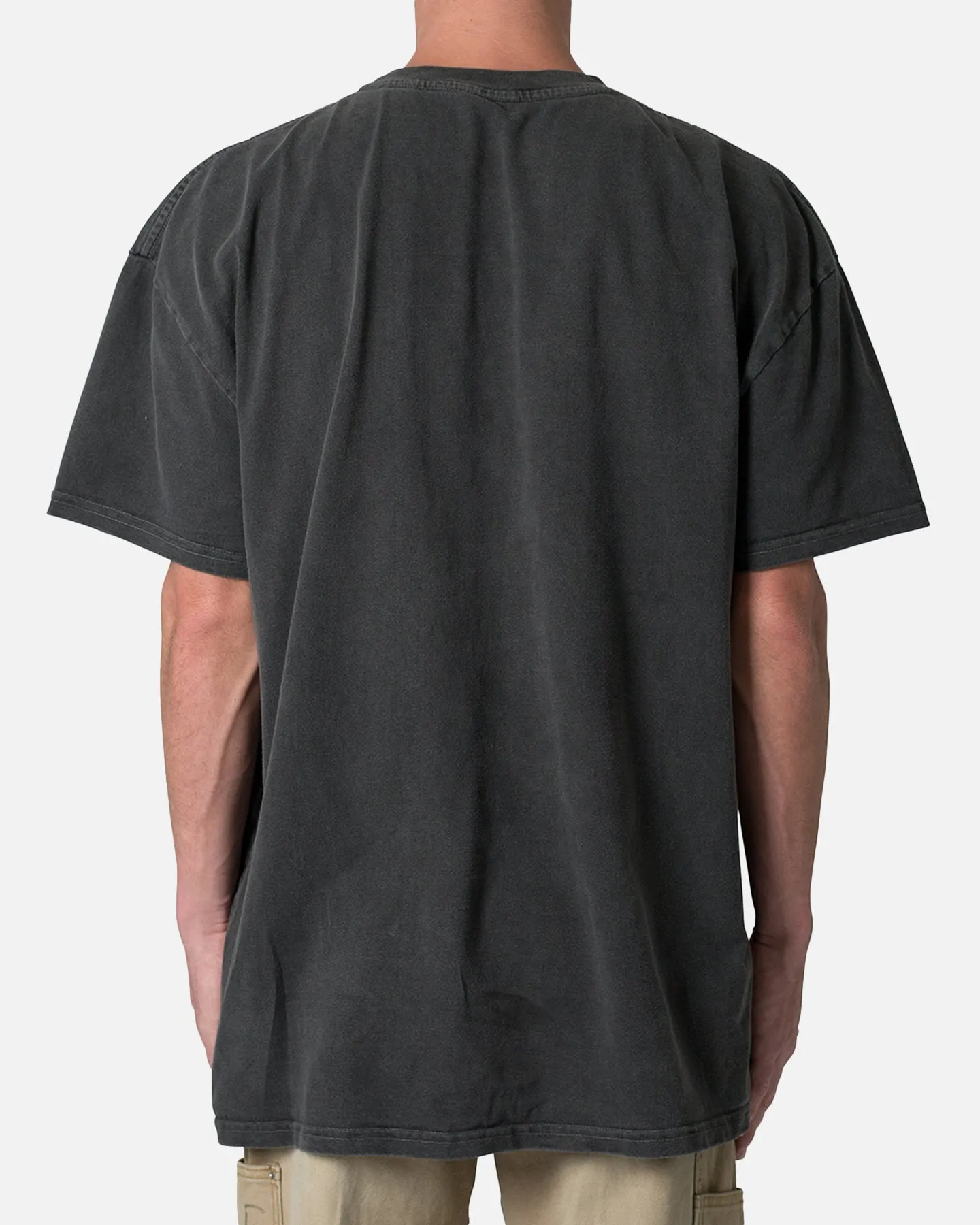 MNML Peroxide Band T-Shirt Washed Black Sustainable Textile Cool and Chic