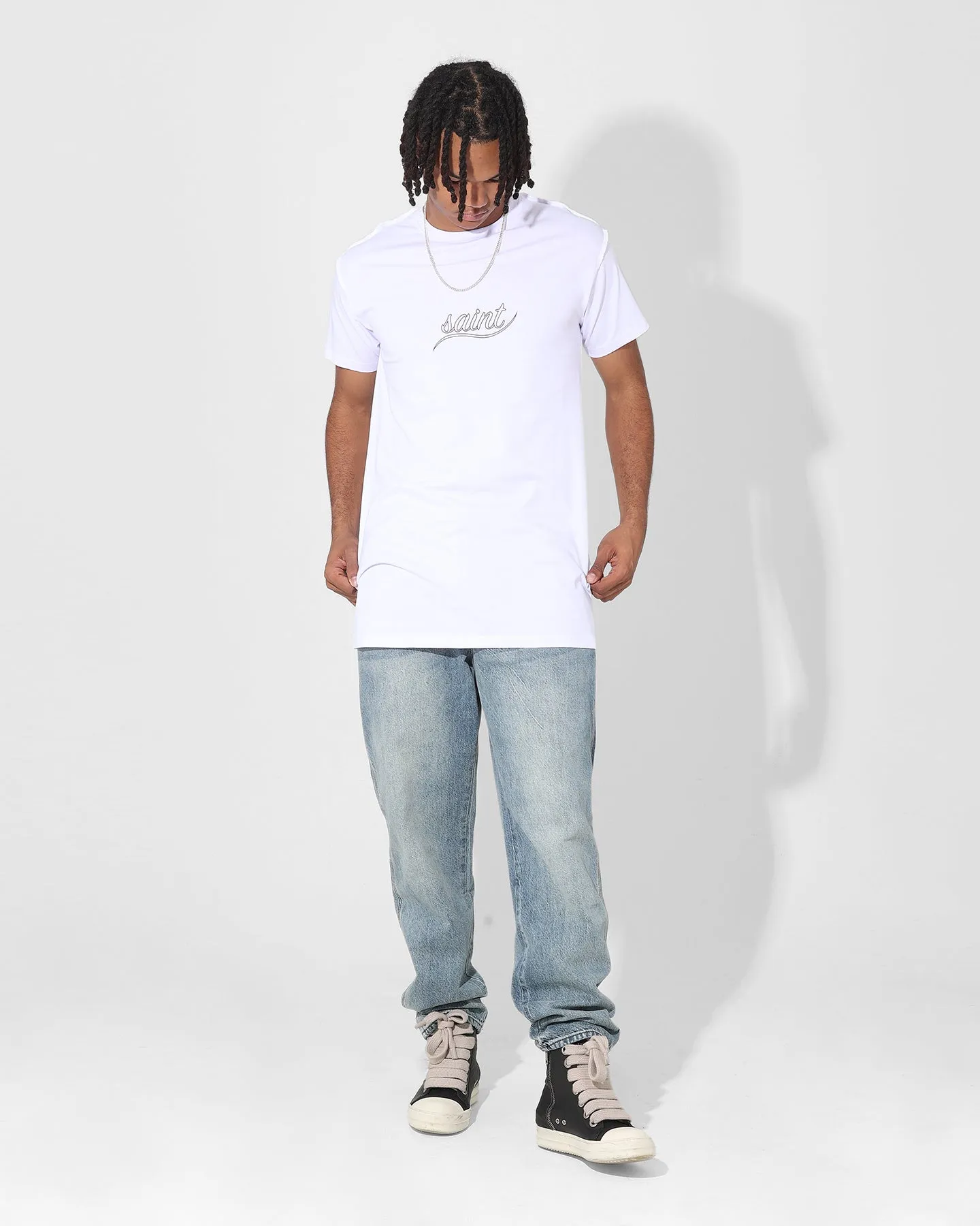 Lightweight Material Fashionable Saint Morta Torrent Lafayette T-Shirt White/Black