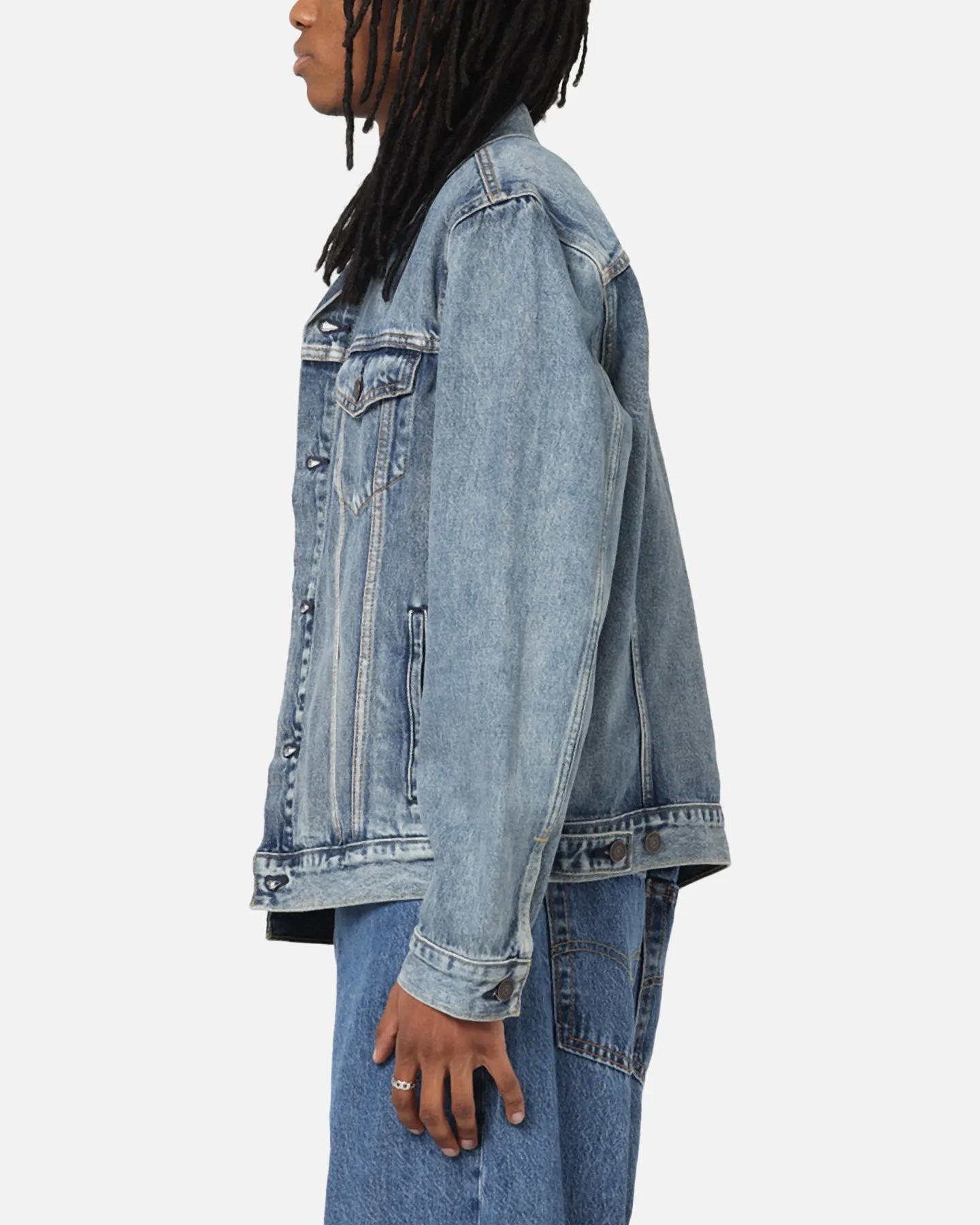 Levi Strauss And Co Denim Trucker Jacket Sky Dance
