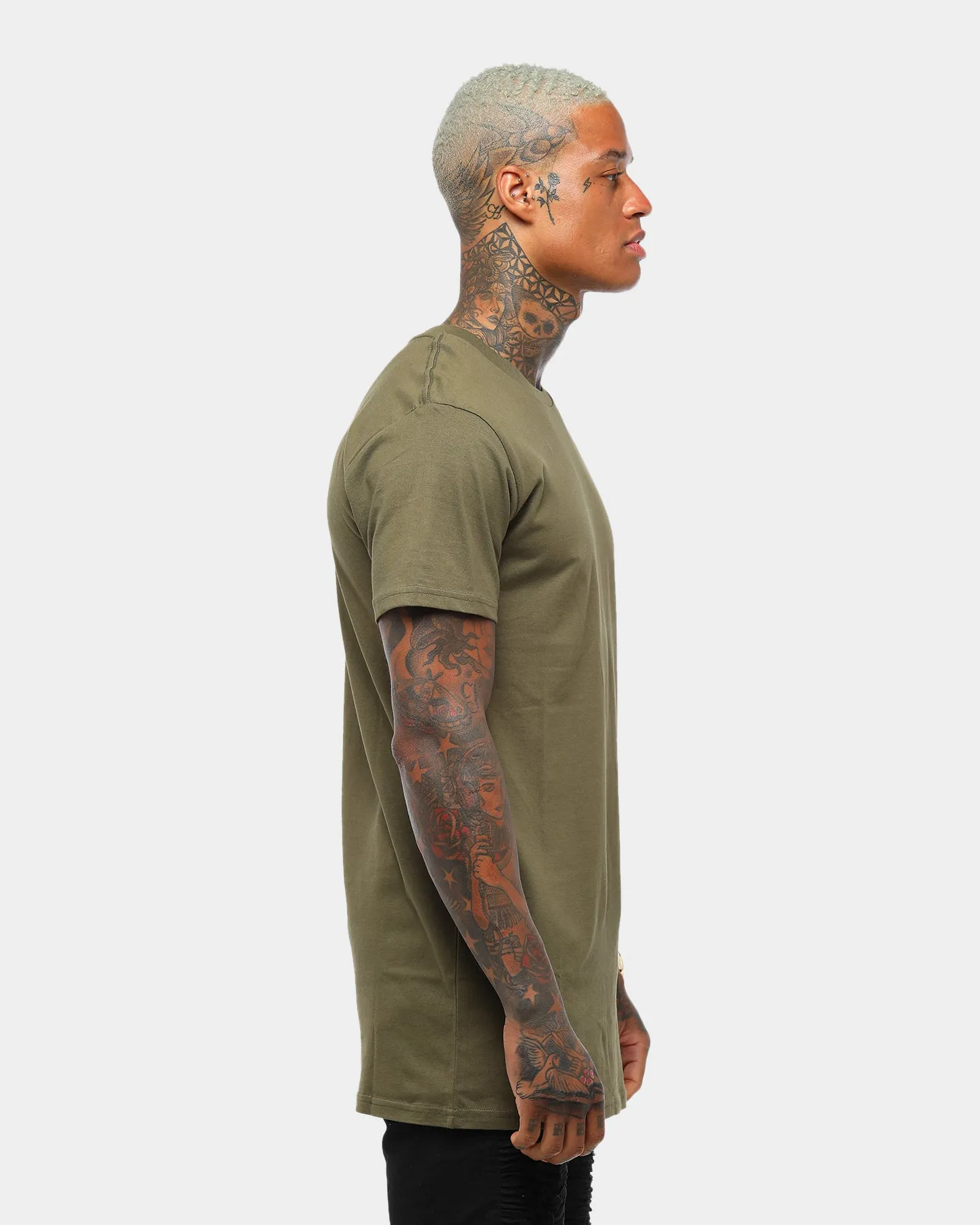 AS Colour Tall T-Shirt Army Green/Brown Soft and Flexible