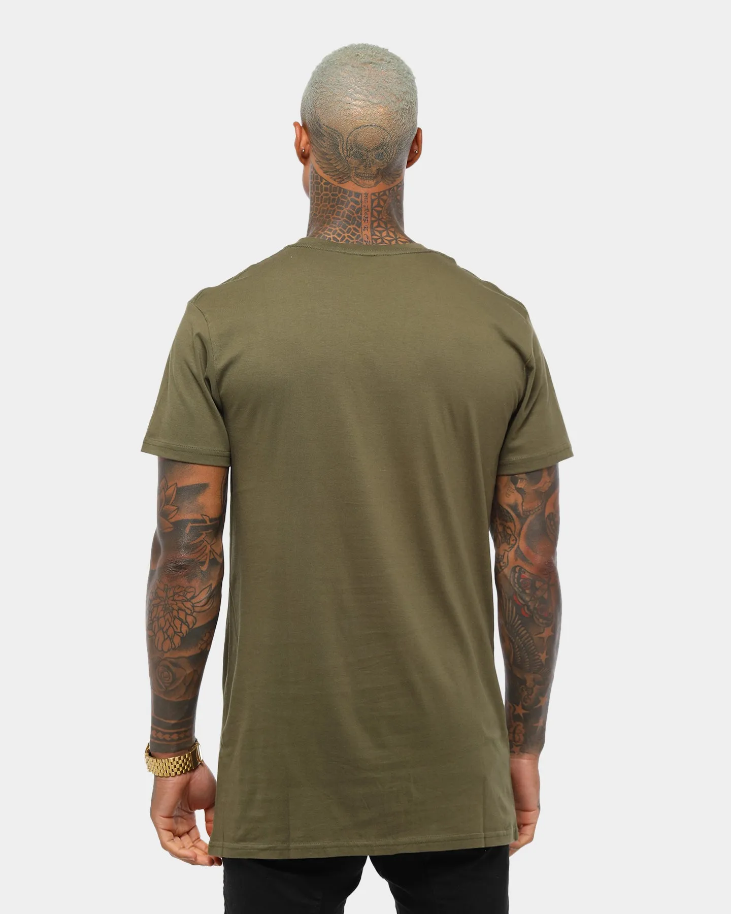AS Colour Tall T-Shirt Army Green/Brown Minimal Comfort