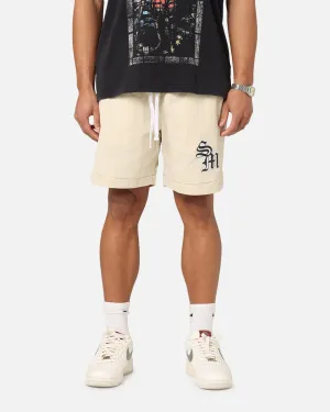 Non Restrictive Waistband Light Fit Saint Morta Gothic Monogram Nylon Shorts Dirty Blonde