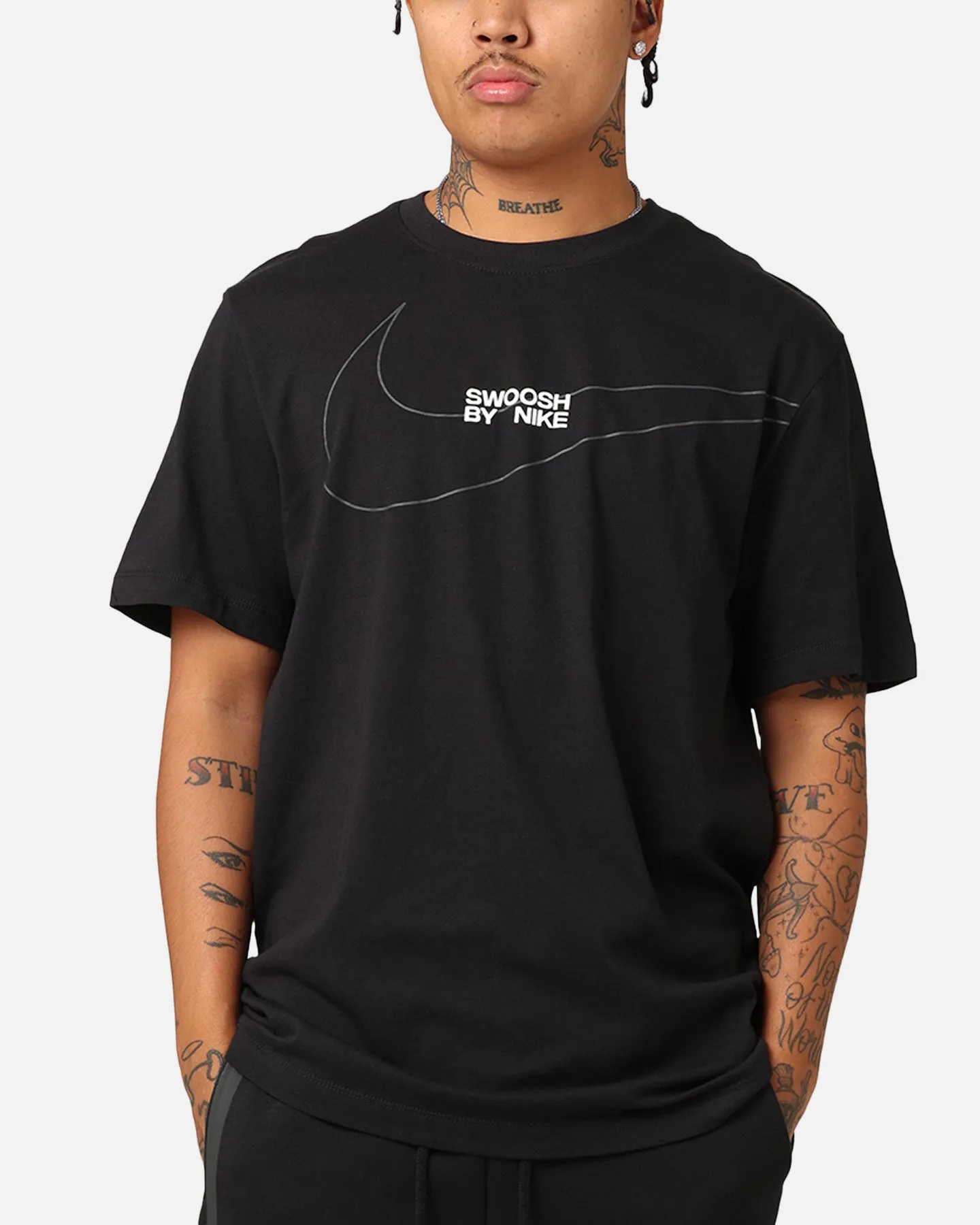 Ruffled edges Nike Sportswear Liberty Big Swoosh T-Shirt Black