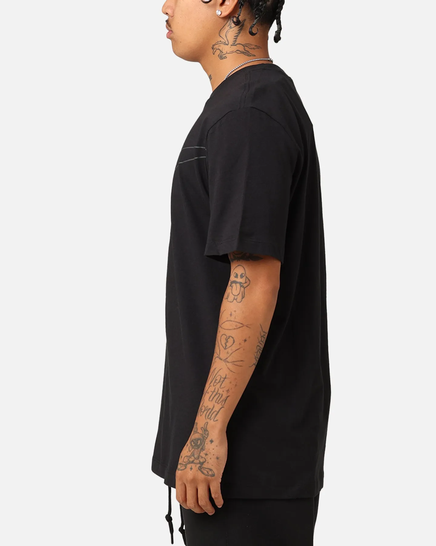 Nike Sportswear Liberty Big Swoosh T-Shirt Black Relax Style Trend