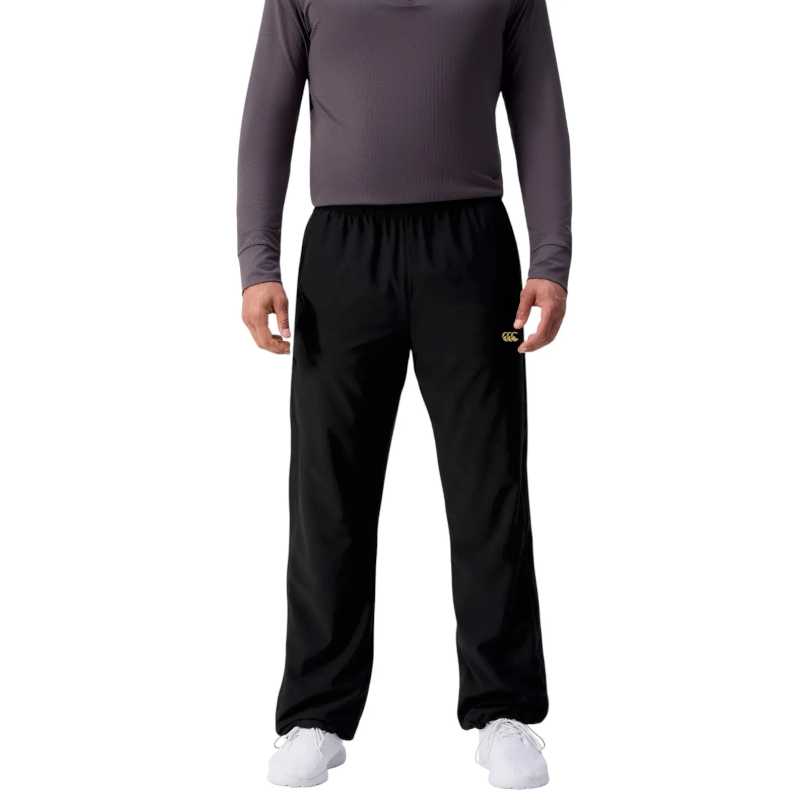 Flatlock Seams Canterbury TEMPO 32 TrackPant AM Black