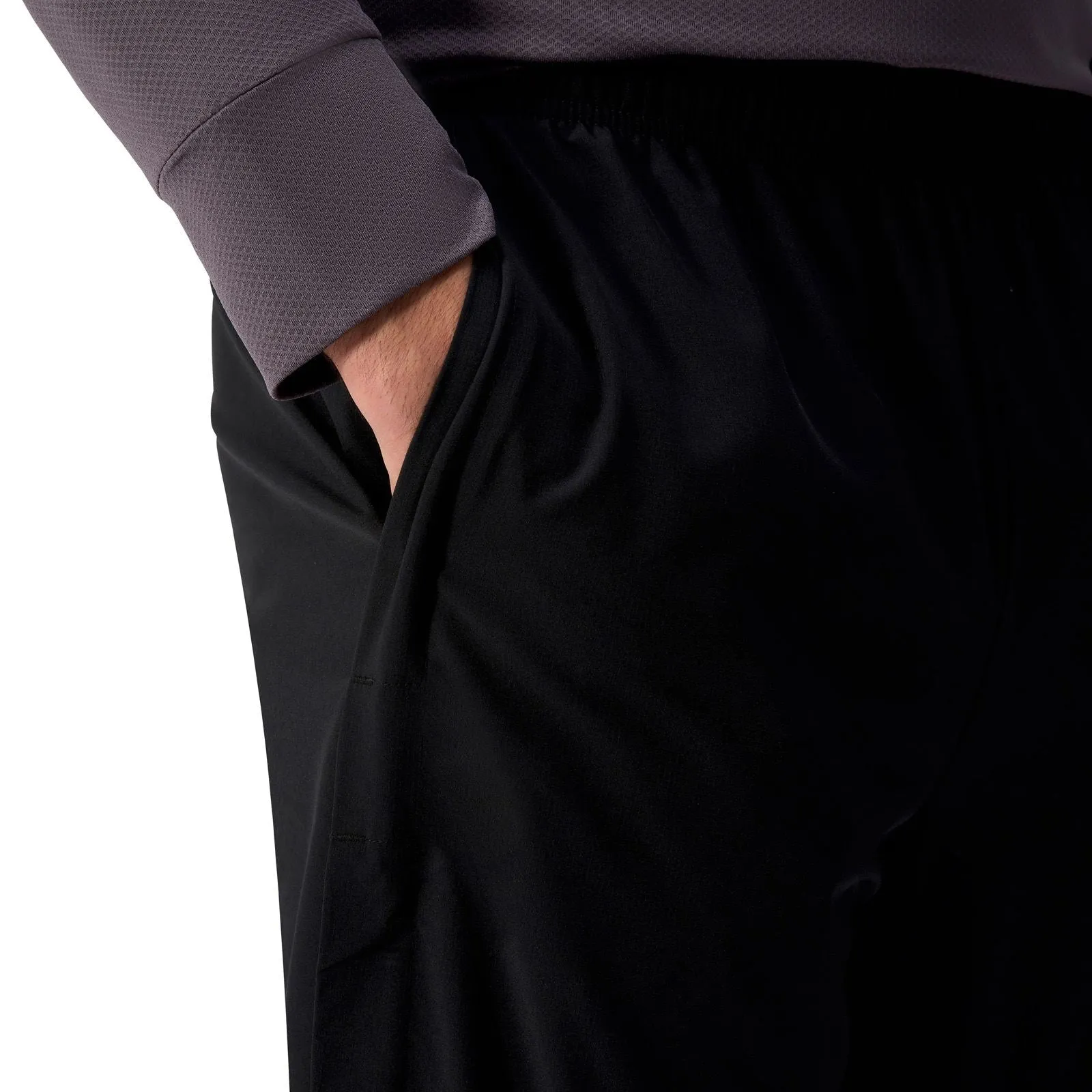 Canterbury TEMPO 32 TrackPant AM Black Sporty Capris Non BindingLegBands