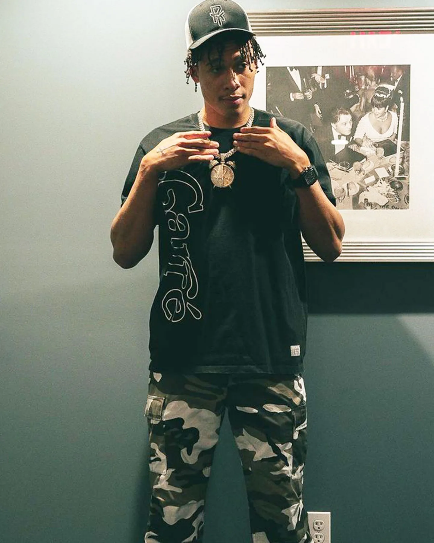 Carr?? Volle Pocket Short Sleeve T-Shirt Washed Black Relaxed and Comfy Comfy Comfort