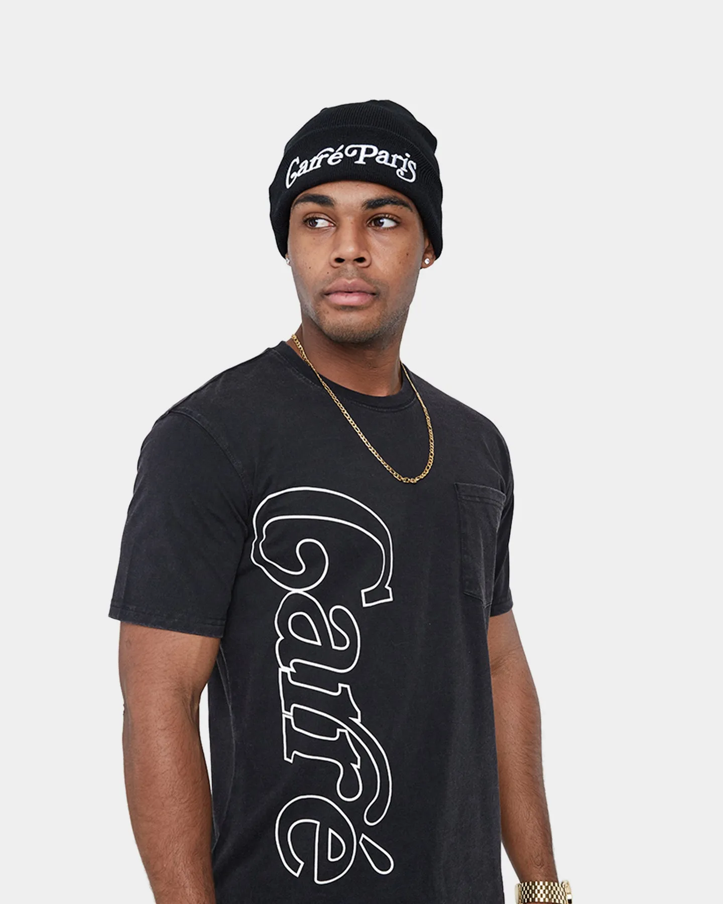 Carr?? Volle Pocket Short Sleeve T-Shirt Washed Black Seam Free Shoulders