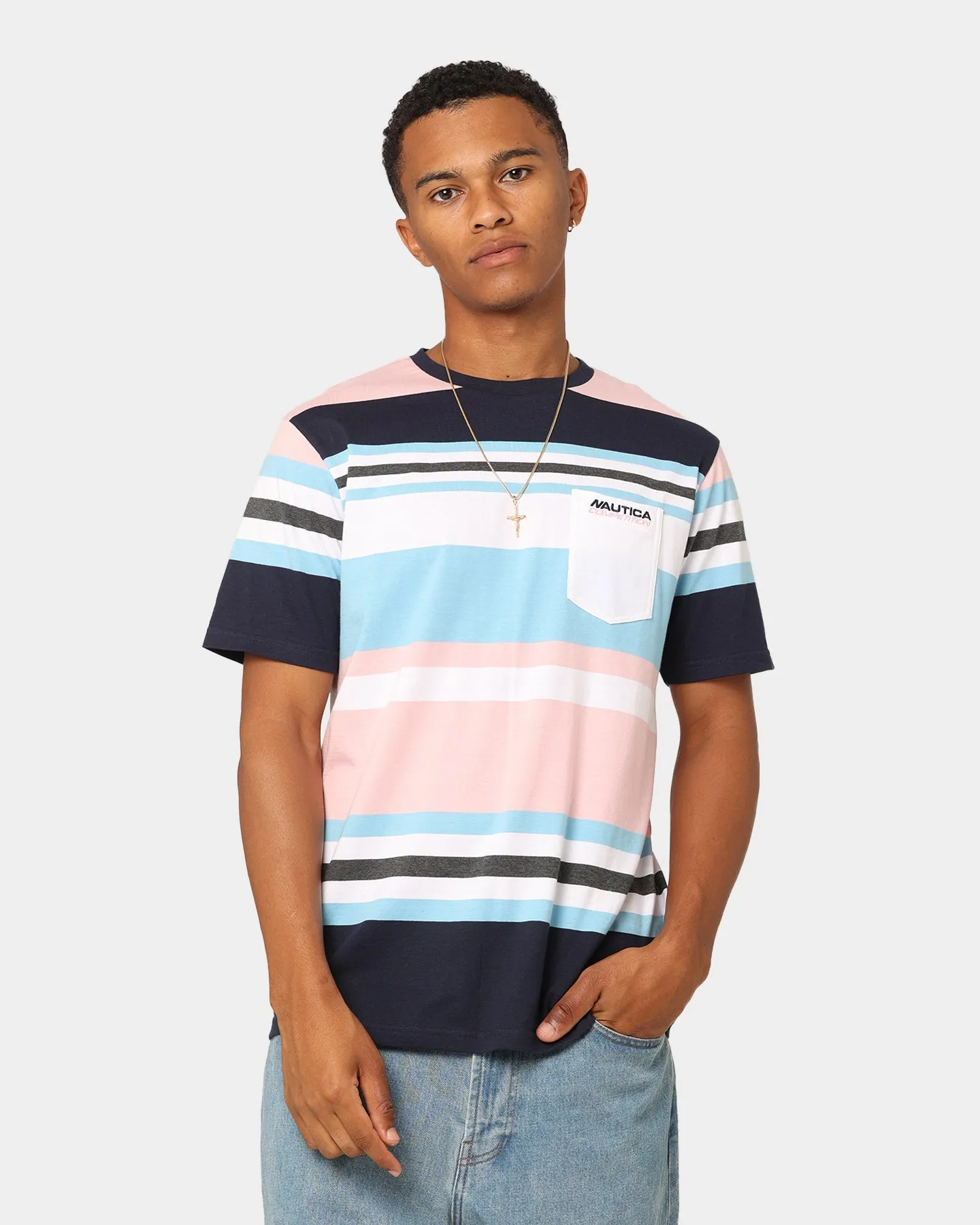 Nautica Fundy T-Shirt Multi-Coloured SoftTouchFinish Slim Fit Cut