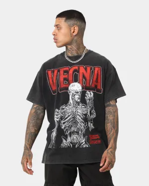 Rats Get Fat X Dungeons And Dragons Vecna Premium Vintage T-Shirt Black Linen blend