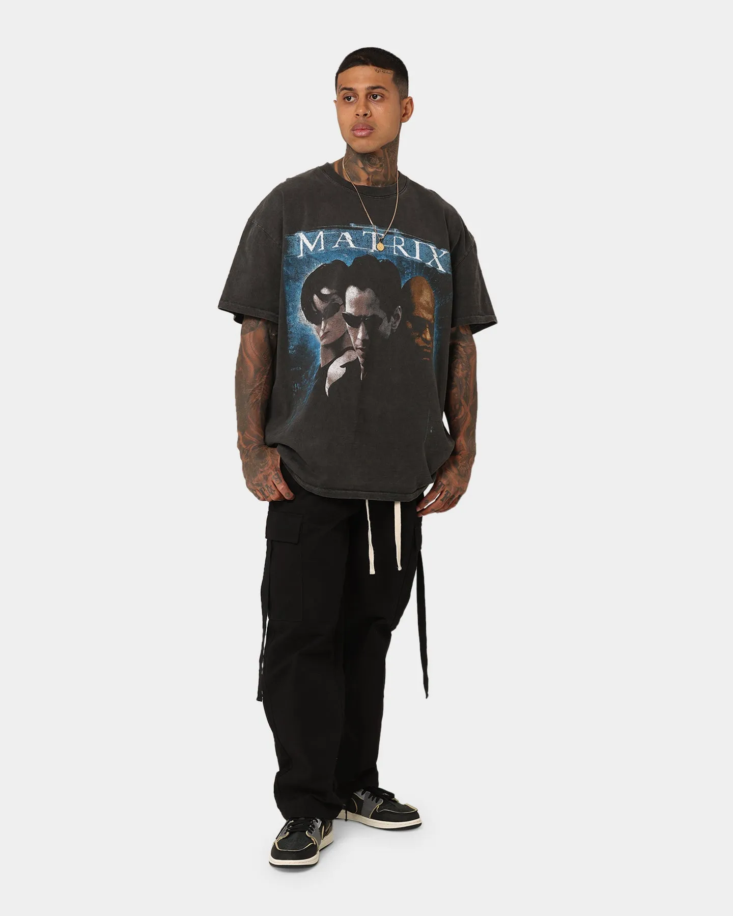 Bohemian American Thrift X The Matrix Heavyweight Vintage T-Shirt Black Wash