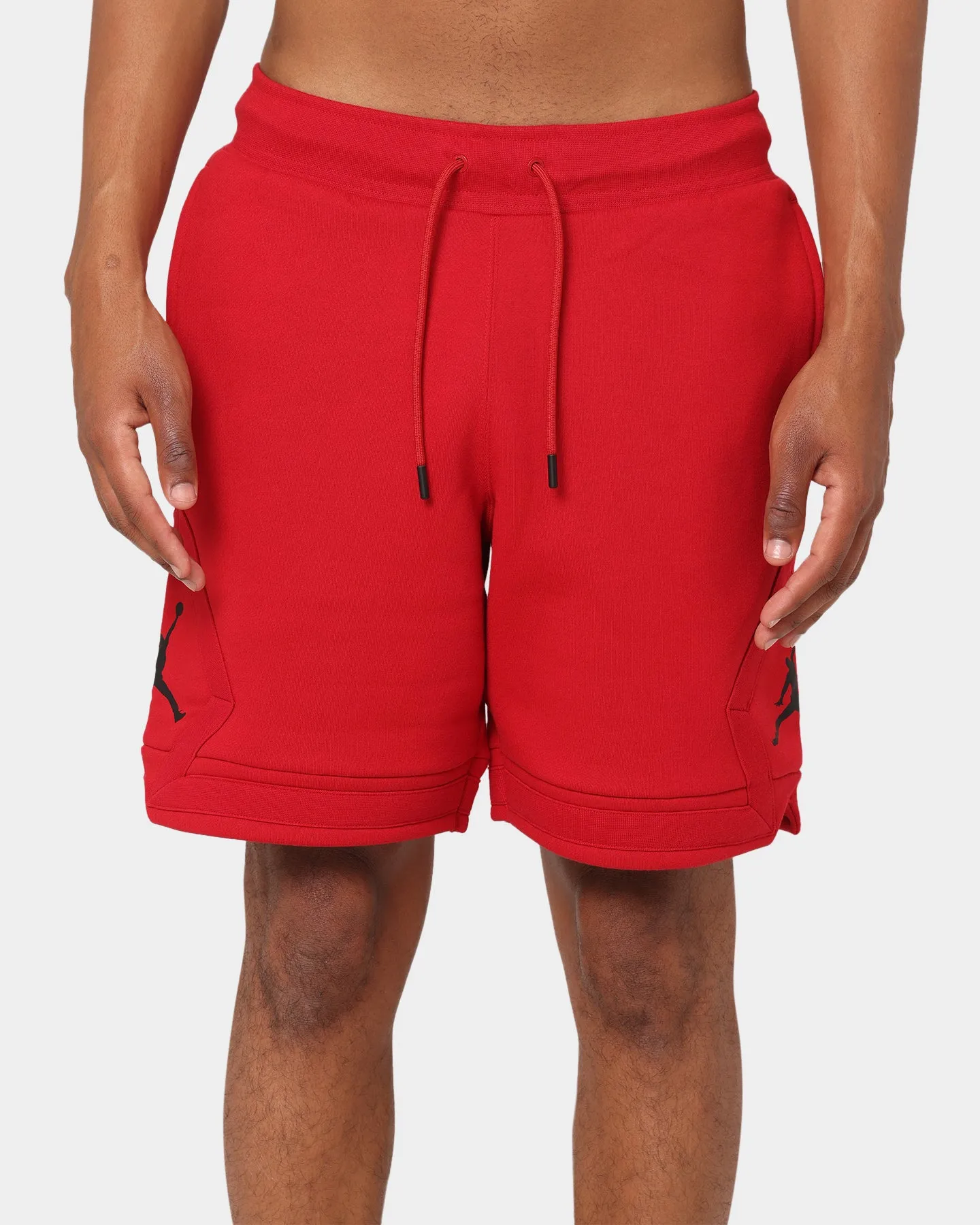 Jordan Essential Fleece Diamond Shorts Gym Red/Black Casual Vibe first day of school