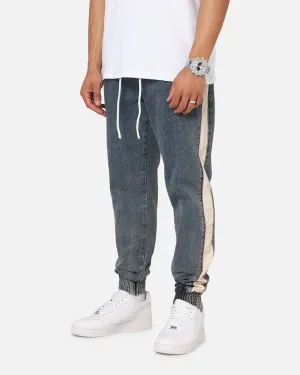 Effortless Layer Sporty Layer Saint Morta Sidewinder Denim Joggers Dirty Denim